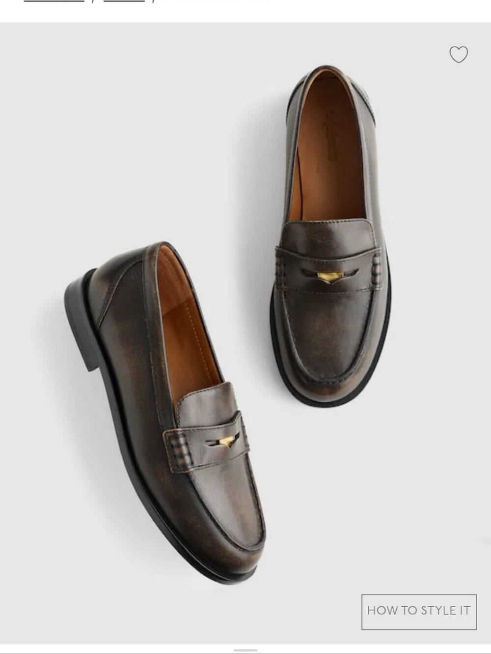 Madewell Grayson Penny Loafers Size 6.5